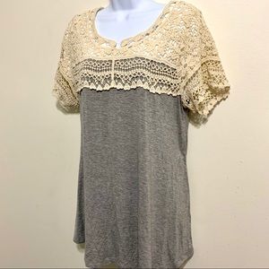 ⭐️3/$10⭐️ Jodifl Lace Collar Tee